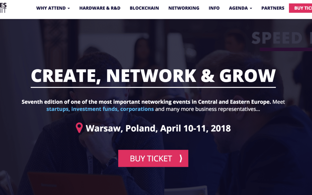 Cancer Center team on STARTUPS SEMI-FINALS at Wolves Summit in Warsaw; 10.04.2018