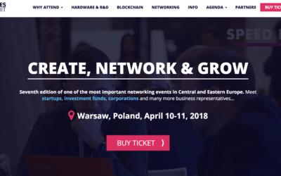 Cancer Center team on STARTUPS SEMI-FINALS at Wolves Summit in Warsaw; 10.04.2018